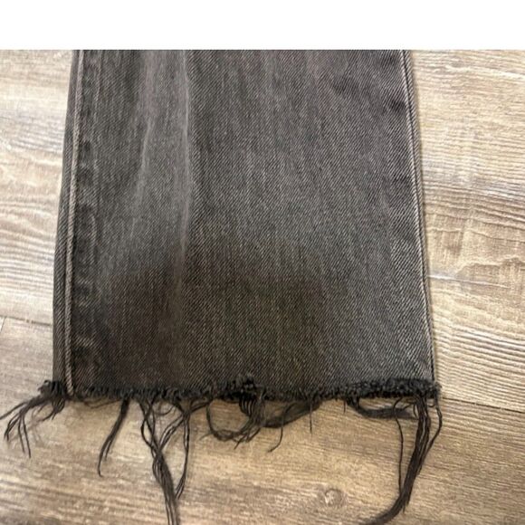 Levi’s 501 Jeans 29x32 Black Button Fly Distressed Frayed Hem Grunge Streetwear - Picture 7 of 12